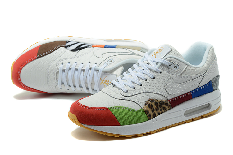 Nike Air Max 1 Air Max Day White Yellow Red Shoes For Women